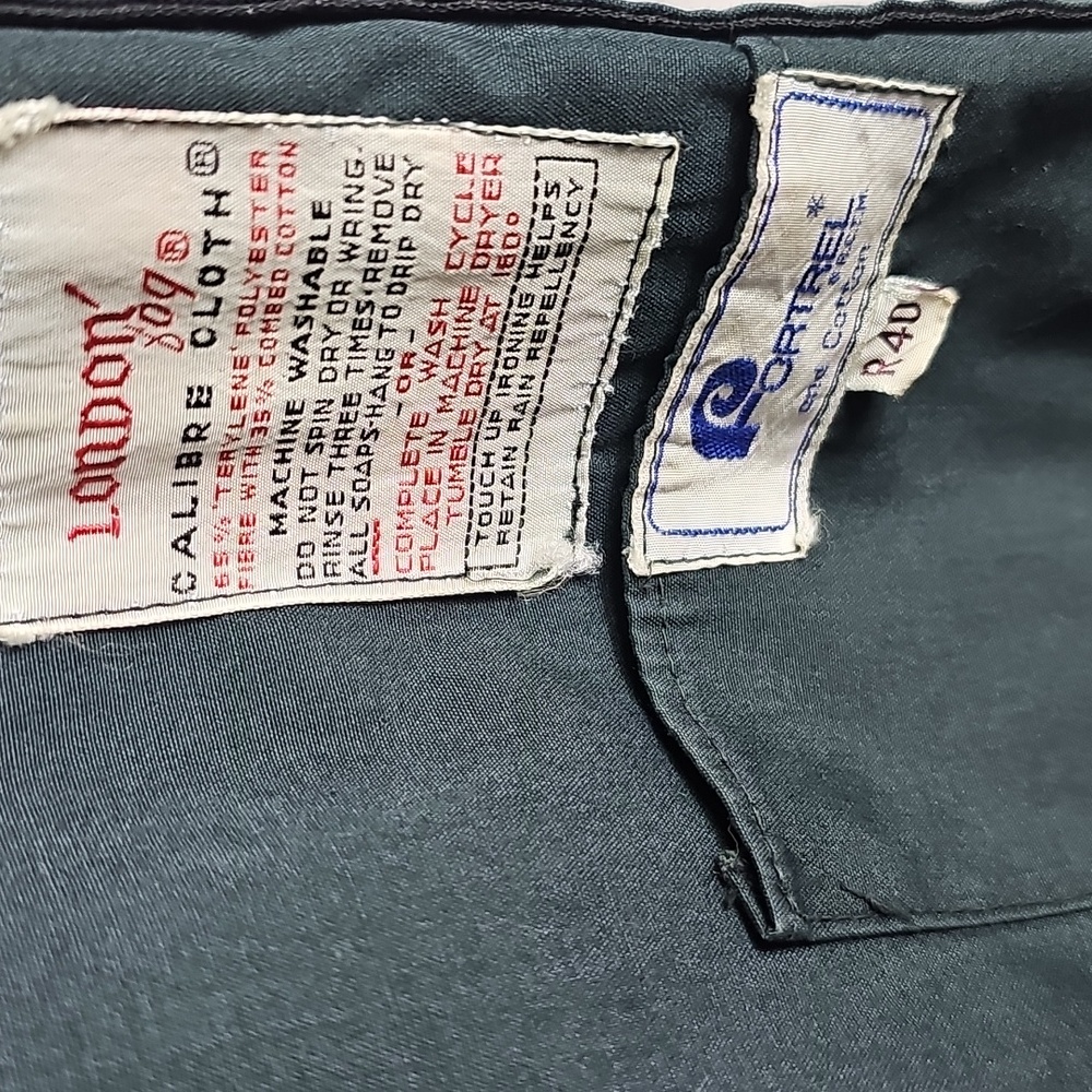 London Fog Green Trench Coat Classic Tailored Silhouette - Picture 5 of 5